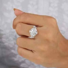 1.50 Ct Art Deco Vintage Style Lab-Created Diamond Engagement Ring In 925 Silver