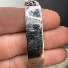Vintage ID Bracelet Silver Tone Adjustable Not Engraved 8.5”