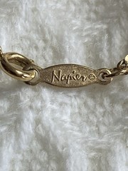 ✨ VINTAGE SIGNED NAPIER® GOLD PLATED 24″ SERPENTINE S-LINK CHAIN NECKLACE (5g) ✨