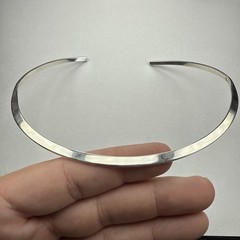 Vintage Sterling Silver West Germany Twist 15.5″ Collar Choker Necklace – 24.5g