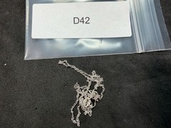0.66g Vintage Sterling Silver 925 Delicate Cable Chain Necklace 18 in M