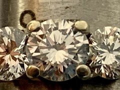 18k Yellow & White Gold Diamond Ring, Natural Earth Diamonds, Vintage, Estate