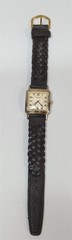Vintage Fossil Vt-2431 Watch Running Braded Leather Strap