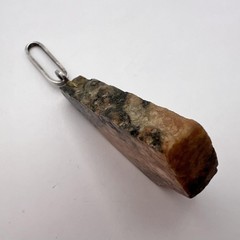 Huge Vintage Silver 800 Women’s Jewelry Pendant Natural Marble Stone 11 gr