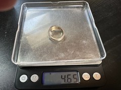 4.65g Vintage Sterling Silver 925 Adjustable Square Ring Size 7 M