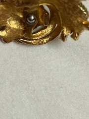 Vintage Jomaz Flower Pave Rhinestone Brooch