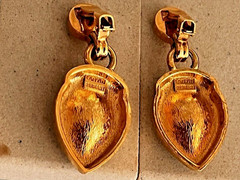 Lanvin Clip on Crystal earrings Vintage Lanvin Germany