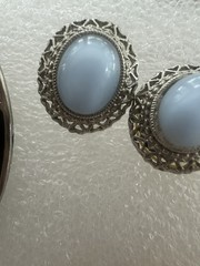 Lot of 16 Vintage Estate Sale Costume Jewelry Earrings with Backs