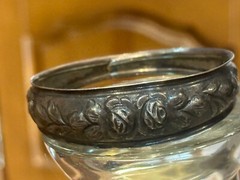 Vintage 900 sterling silver floral bracelet elegant European women’s jewelry