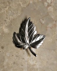 Tiffany & Co. Sterling Silver Maple Leaf Brooch