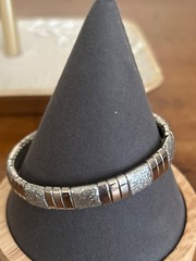 Silver toned estate bracelets lot of secen (7)