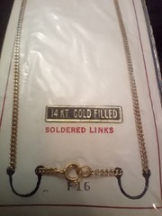 14k Gold Filled 16″ Necklace. Old in Original Packaging