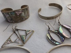 Vintage Southwestern Jewelry LOT Alpaca Mexico Native American Signed