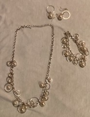 Vintage SilverTone 3 Piece Jewelry Set