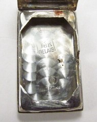Antique 1930s Belais NY USA 18K White Gold Sapphire Diamond Ladies Watch Case