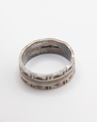 Vintage J. D. Schlang Sterling Silver Geometric Band Ring Size 5.5