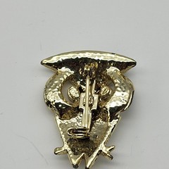Stunning MCM Owl rhinestone brooch pin Whimsical Nature bird