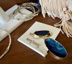 18 Pc Large Lot Vintage Costume Statement Jewelry Burgundy Green Blue Bracelets
