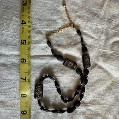 Vintage Jewelry Lot 5 Necklace 2 Bracelet Glass Plastic Stone Bone Metal NEW!