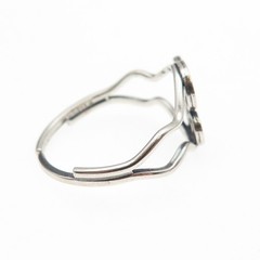 BEAU 925 Sterling Silver Vintage Letter F Initial Adjustable Ring Size 8.5