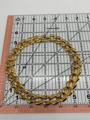 Vintage Napier Necklace and Bracelet Set Chunky Gold-Tone Links 1980s and Signed