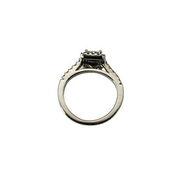 Vintage 14 Karat White Gold and Diamond Ring Size 4.25 #10251