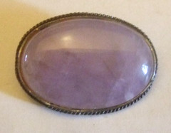Sterling Stone Pin Estate Jewelry Great Look
