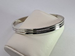 Vintage IC James Craig Handwrought STERLING Silver 925 BANGLE Bracelet Signed