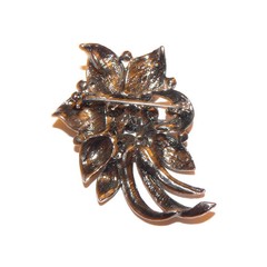 Vintage Rhinestone Flower Brooch