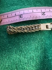 Vtg Signed JC Jackie Collins Gold Tone Crystal Rhinestone Chain Bracelet 7”