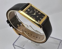 Vintage Seiko Quartz Tank Slim Men Rectangle Refurbished Japanese Wrist Watch