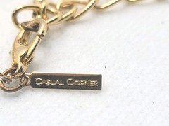 Vintage Casual Corner 1990’s Pinc Gold Beaded Necklace 17in.