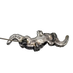 Vintage Sterling Silver Alligator Brooch Pin 925 Crocodile Figural d’Argent