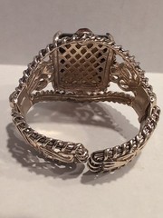 Vintage Bracelet Cuffs, Mix, Acrylic,Metal, 6 Pieces, Retro