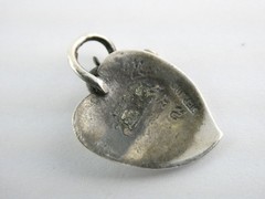 Vintage Sterling Silver Grape Leaf Pendant Numbered 249A 3.4g 24mm Length