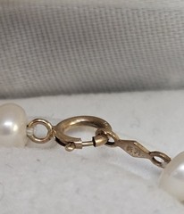 Vintage 10k Gold Pearls Necklace Bracelet Earrings Princess Pride Creations MCM