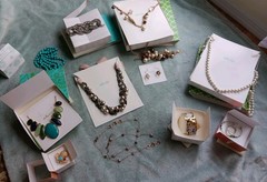 Stella & Dot Lot Of 12 Necklace Earrings Bracelet