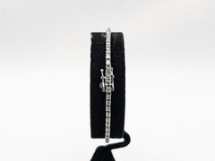 Estate $7000 2ct VS H Natural Diamond Platinum Tennis Bracelet 12g