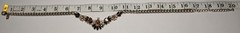 Y2K Era Pink Black Flower Chain Necklace American Eagle Women Fashion Jewelry