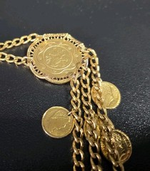Vintage Mid-Century Victorian Revival Coin Necklace