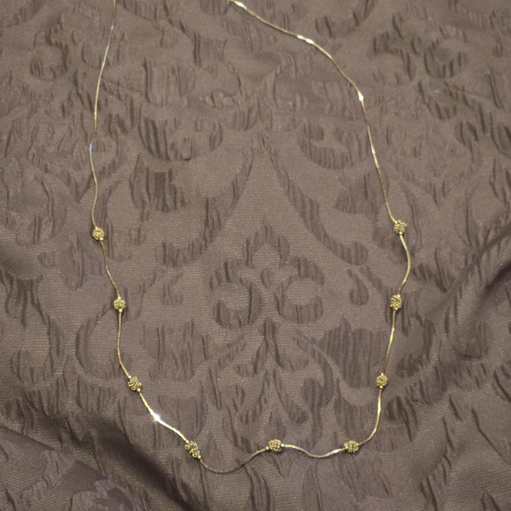 Medici Womens Gold Tone Necklace. Vtg. Signed.