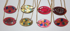 Vintage 1970/80’s “Jules Perrier” Artist Enamel Necklace/Bracelet lot of 8