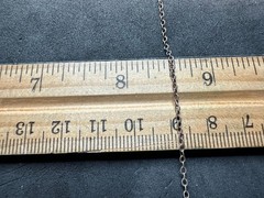 1.30g Vintage Sterling Silver 925 Delicate Cable Chain Necklace 15 in M