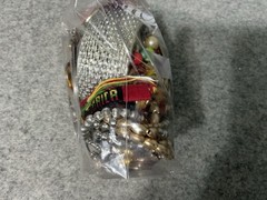 2 LB Mixed jewelry craft Lot 2, Beads CZ Crystals Chains Findings Repair Harvest