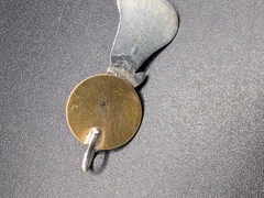 Small Southwestern Style Vintage Wolf Howling at The Moon Pendant