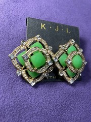 Vintage Genuine Kenneth Jay Lane KJL Multicolored Women’s Earrings New