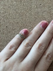 Victorian 10k Ring star burst design. Size 1