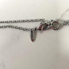 Vintage Avon Silver Tone Filigree Locket Necklace w/Floral Design & Rhinestones