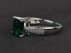 2Ct Art Deco Style Lab Created Diamond Engagement Wedding 14k Gold White FN Ring