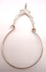 VTG CHARM HOLDER PENDANT SILVER TONE